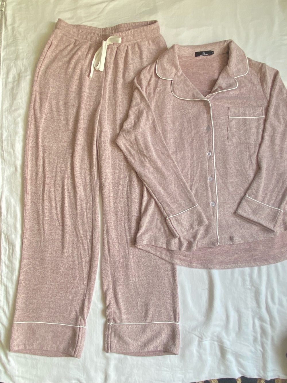 Pink Pajama Set long sleeve Small